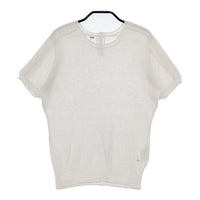45R/45rpm ギマニットのTシャツ 定価25300円 半袖 ニット ホワイト レディース フォーティーファイブアールピーエム【中古】5-0706S∞