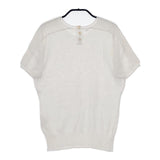 45R/45rpm ギマニットのTシャツ 定価25300円 半袖 ニット ホワイト レディース フォーティーファイブアールピーエム【中古】5-0706S∞