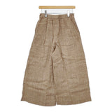 45R/45rpm 7036077 リネンシルクツイードPANTS 定価42900円 イージーワイドパンツ パンツ ベージュ レディース フォーティーファイブアールピーエム【中古】5-1021M△