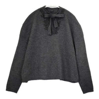 45R/45rpm フロートニットのフラワーセーター 定価46200円 ウール セーター ニット チャコールグレー レディース フォーティーファイブアールピーエム【中古】5-0917T∞