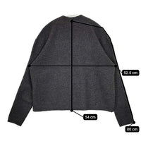 45R/45rpm フロートニットのフラワーセーター 定価46200円 ウール セーター ニット チャコールグレー レディース フォーティーファイブアールピーエム【中古】5-0917T∞