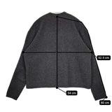 45R/45rpm フロートニットのフラワーセーター 定価46200円 ウール セーター ニット チャコールグレー レディース フォーティーファイブアールピーエム【中古】5-0917T∞