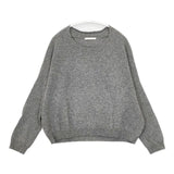 vie evam eva V163K981 ウールカシミヤシルク セーター ニット グレー レディース ヴィー エヴァムエヴァ【中古】5-0917T∞