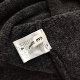 evam eva E153K113 chenille yarn タートルネック セーター ニット ブラック レディース エヴァムエヴァ【中古】5-0818T∞