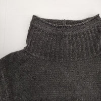 evam eva E153K113 chenille yarn タートルネック セーター ニット ブラック レディース エヴァムエヴァ【中古】5-0818T∞