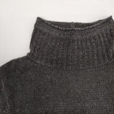evam eva E153K113 chenille yarn タートルネック セーター ニット ブラック レディース エヴァムエヴァ【中古】5-0818T∞