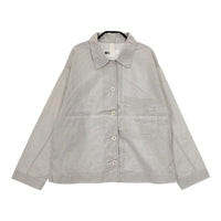 MHL. 24SS 595-4153517 ピンストライプ サイズ1 長袖シャツ 2024SS ホワイト グレー レディース エムエイチエル【中古】5-0707M△
