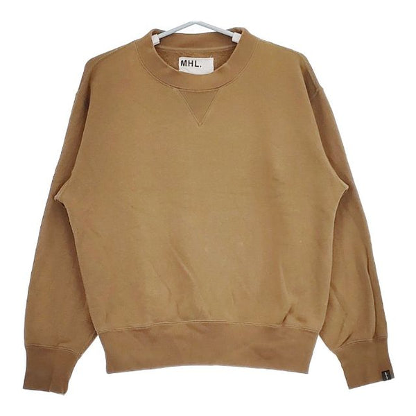 MHL./LOOPWHEELER 596-1166500 LIGHT LOOPBACK COTTON トレーナー スウェット ベージュ メンズ エムエイチエル/ループウィラー【中古】5-0609M∞