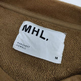 MHL./LOOPWHEELER 596-1166500 LIGHT LOOPBACK COTTON トレーナー スウェット ベージュ メンズ エムエイチエル/ループウィラー【中古】5-0609M∞