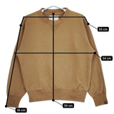 MHL./LOOPWHEELER 596-1166500 LIGHT LOOPBACK COTTON トレーナー スウェット ベージュ メンズ エムエイチエル/ループウィラー【中古】5-0609M∞