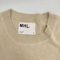 MHL. 595-8261500 DRY COTTON ノースリーブニット ベスト ベージュ レディース エムエイチエル【中古】5-0810M∞