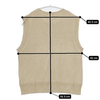 MHL. 595-8261500 DRY COTTON ノースリーブニット ベスト ベージュ レディース エムエイチエル【中古】5-0810M∞
