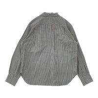 MARGARET HOWELL GINGHAM CHECK COTTON 578-2253018 長袖シャツ 22AW ホワイト グレー レディース マーガレットハウエル【中古】5-0810M∞