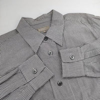 MARGARET HOWELL GINGHAM CHECK COTTON 578-2253018 長袖シャツ 22AW ホワイト グレー レディース マーガレットハウエル【中古】5-0810M∞