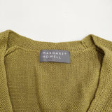 MARGARET HOWELL COTTON LINEN 2 578-4161002 コットンリネンVネック ベスト 24SS イエロー レディース マーガレットハウエル【中古】5-0429M♪