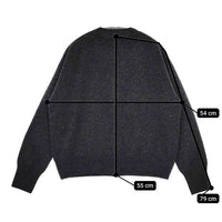 MARGARET HOWELL TWISTED CASHMERE WOOL 578-4264002 ニット カーディガン 24AW チャコールグレー レディース マーガレットハウエル【中古】5-0814T∞