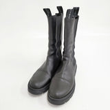 FABIO RUSCONI サイドゴア 38サイズ ブーツ ブラック レディース ファビオルスコーニ【中古】5-1014T◎