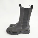 FABIO RUSCONI サイドゴア 38サイズ ブーツ ブラック レディース ファビオルスコーニ【中古】5-1014T◎