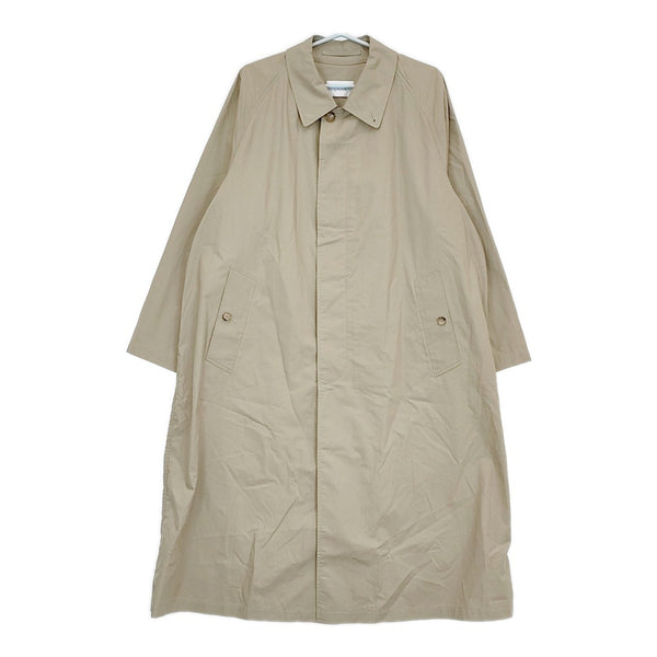 CIOTA 新品 バルマカンコート タイプライタークロス サイズ5 定価69300円 ステンカラーコート ベージュ メンズ シオタ【中古】5-0523M♪