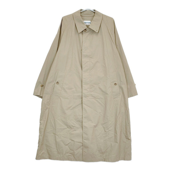CIOTA 新品 バルマカンコート タイプライタークロス サイズ5 定価69300円 ステンカラーコート ベージュ メンズ シオタ【中古】5-0523M♪