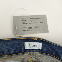 CIOTA 新品 本藍スビンコットン13.5ozストレートデニム サイズ35 定価35200円 デニムパンツ ブルー メンズ シオタ【中古】5-0523G♪