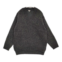 FilMelange 新品 FIONA ミックスヤーンウールニット 1 定価46200円 セーター ネイビー グリーン レディース フィルメランジェ【中古】5-0912T♪#