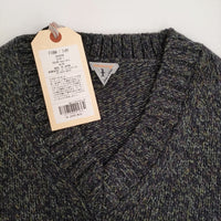 FilMelange 新品 FIONA ミックスヤーンウールニット 1 定価46200円 セーター ネイビー グリーン レディース フィルメランジェ【中古】5-0912T♪#