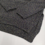 FilMelange 新品 FIONA ミックスヤーンウールニット 1 定価46200円 セーター ネイビー グリーン レディース フィルメランジェ【中古】5-0912T♪#