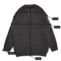 FilMelange 新品 FIONA ミックスヤーンウールニット 1 定価46200円 セーター ネイビー グリーン レディース フィルメランジェ【中古】5-0912T♪#