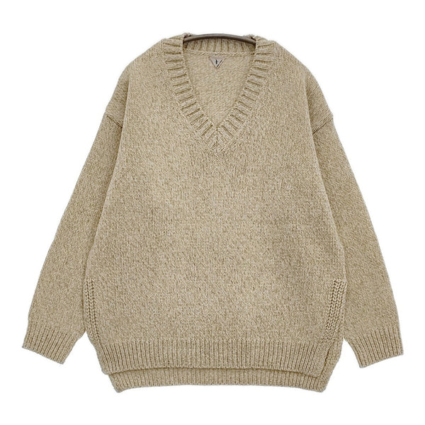 FilMelange 新品 FIONA ミックスヤーンウールニット 1 定価46200円 セーター ニット ベージュ レディース フィルメランジェ【中古】5-0912T♪#