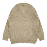 FilMelange 新品 FIONA ミックスヤーンウールニット 1 定価46200円 セーター ニット ベージュ レディース フィルメランジェ【中古】5-0912T♪#