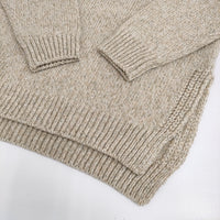 FilMelange 新品 FIONA ミックスヤーンウールニット 1 定価46200円 セーター ニット ベージュ レディース フィルメランジェ【中古】5-0912T♪#