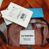 and wander 新品 3L UL rainjacket レインジャケット サイズL 定価52800円 ナイロン ブルゾン オレンジ メンズ アンドワンダー【中古】5-0523M♪