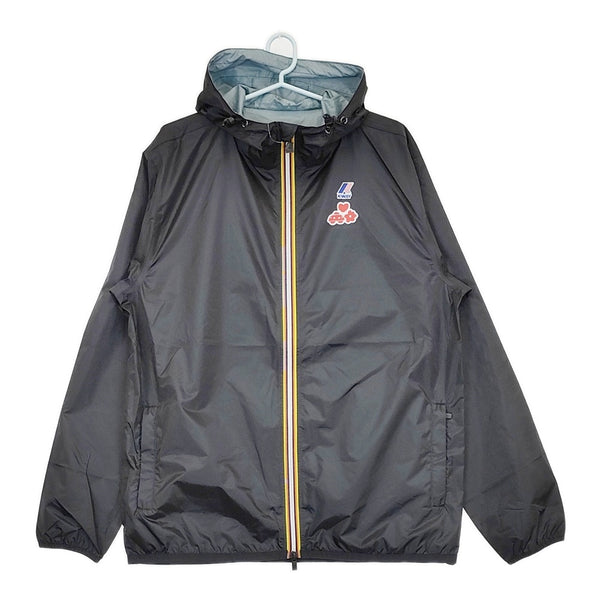 BRU NA BOINNE 新品 K-WAY フラワーアフターレインパーカー サイズXL 定価39600円 ブルゾン ブラック メンズ ブルーナボイン【中古】5-0523M♪
