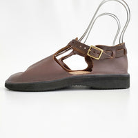 AURORA SHOES 未使用 West Indian ウェストインディアン T-Strap 6.5C 定価33000円 靴 ブラウン レディース オーロラシューズ【中古】5-0523G♪