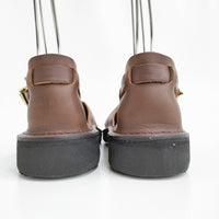 AURORA SHOES 新品 West Indian ウェストインディアン T-Strap 5.5C 定価33000円 靴 ブラウン レディース オーロラシューズ【中古】5-0523G♪