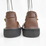 AURORA SHOES 新品 West Indian ウェストインディアン T-Strap 5.5C 定価33000円 靴 ブラウン レディース オーロラシューズ【中古】5-0523G♪