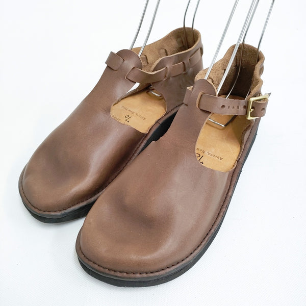 AURORA SHOES 新品 West Indian ウェストインディアン T-Strap 7C 定価33000円 靴 ブラウン レディース オーロラシューズ【中古】5-0523G♪