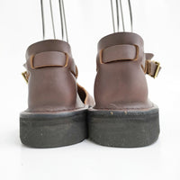 AURORA SHOES 新品 West Indian ウェストインディアン T-Strap 7C 定価33000円 靴 ブラウン レディース オーロラシューズ【中古】5-0523G♪