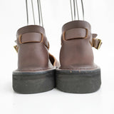 AURORA SHOES 新品 West Indian ウェストインディアン T-Strap 7C 定価33000円 靴 ブラウン レディース オーロラシューズ【中古】5-0523G♪