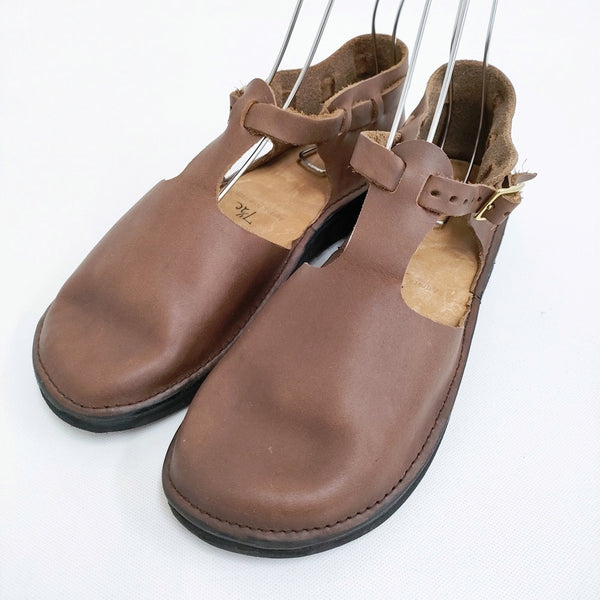 AURORA SHOES 未使用 West Indian ウェストインディアン T-Strap 7.5C 定価33000円 靴 ブラウン レディース オーロラシューズ【中古】5-0523G♪