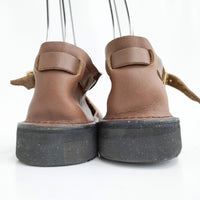 AURORA SHOES 未使用 Chinese Mary Jane チャイニーズメリージェーン 定価33000円 7C 靴 ブラウン レディース オーロラシューズ【中古】5-0523G♪