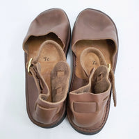 AURORA SHOES 未使用 Chinese Mary Jane チャイニーズメリージェーン 定価33000円 7C 靴 ブラウン レディース オーロラシューズ【中古】5-0523G♪