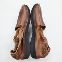 AURORA SHOES 未使用 Chinese Mary Jane チャイニーズメリージェーン 定価33000円 7C 靴 ブラウン レディース オーロラシューズ【中古】5-0523G♪