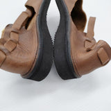 AURORA SHOES 未使用 Chinese Mary Jane チャイニーズメリージェーン 定価33000円 7C 靴 ブラウン レディース オーロラシューズ【中古】5-0523G♪