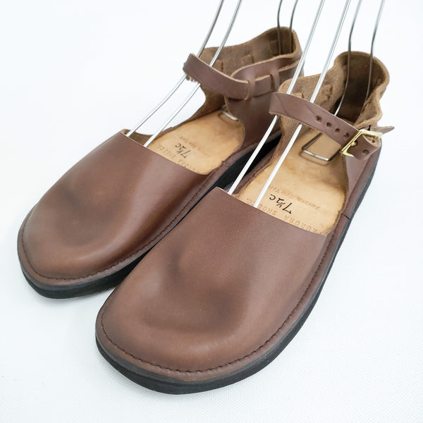 AURORA SHOES 新品 Chinese Mary Jane  チャイニーズメリージェーン 定価33000円 7.5C 靴 ブラウン レディース オーロラシューズ【中古】5-0523G♪