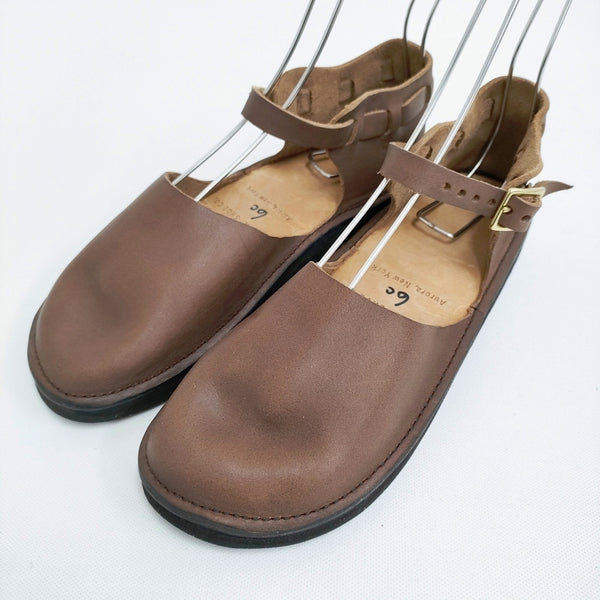 AURORA SHOES 新品 Chinese Mary Jane  チャイニーズメリージェーン 定価33000円 6C 靴 ブラウン レディース オーロラシューズ【中古】5-0523G♪