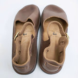 AURORA SHOES 新品 Chinese Mary Jane  チャイニーズメリージェーン 定価33000円 6C 靴 ブラウン レディース オーロラシューズ【中古】5-0523G♪