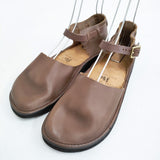 AURORA SHOES 新品 Chinese Mary Jane チャイニーズメリージェーン 定価33000円 8.5C 靴 ブラウン レディース オーロラシューズ【中古】5-0523G♪