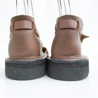 AURORA SHOES 新品 Chinese Mary Jane チャイニーズメリージェーン 定価33000円 8.5C 靴 ブラウン レディース オーロラシューズ【中古】5-0523G♪